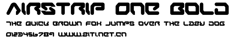 Airstrip One Bold.ttf字體轉換器圖片