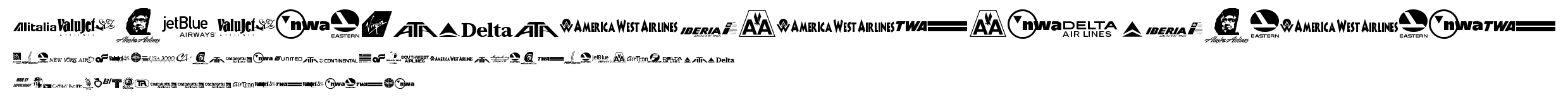 Airline Logos Past and Present.ttf