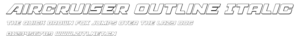 Aircruiser Outline Italic.ttf