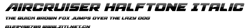 Aircruiser Halftone Italic.ttf