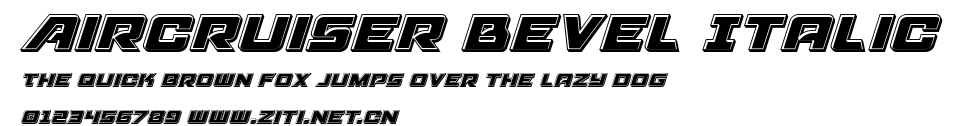 Aircruiser Bevel Italic.ttf