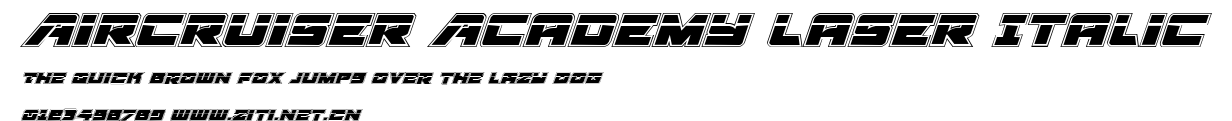 Aircruiser Academy Laser Italic.ttf