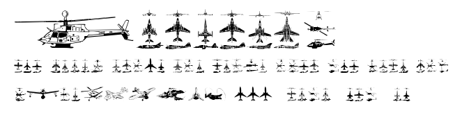 Aircraft.ttf字體轉換器圖片