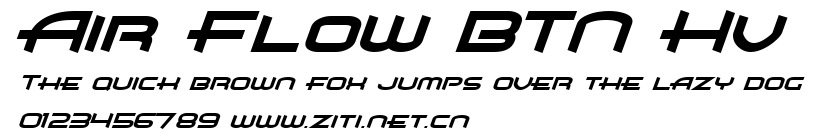 Air Flow BTN Hv.ttf字體轉換器圖片