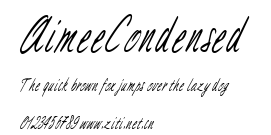 AimeeCondensed.ttf字體轉換器圖片