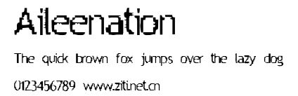Aileenation.ttf字體轉換器圖片