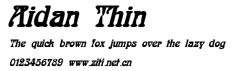 Aidan Thin.ttf字體轉換器圖片