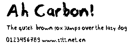 Ah Carbon!.ttf字體轉換器圖片