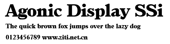 Agonic Display SSi.ttf
