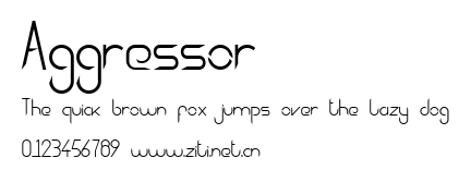 Aggressor.ttf字體轉換器圖片