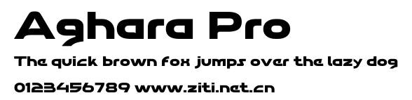 Aghara Pro.ttf字體轉換器圖片
