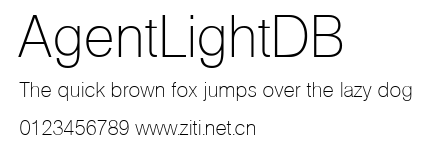 AgentLightDB.ttf字體轉換器圖片