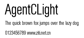 AgentCLight.ttf字體轉換器圖片