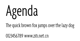 Agenda.ttf字體轉換器圖片