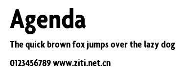 Agenda.ttf字體轉換器圖片