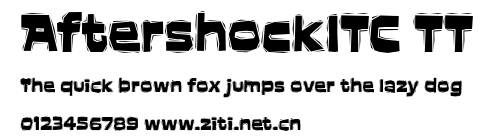 AftershockITC TT.ttf字體轉換器圖片