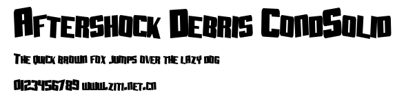 Aftershock Debris CondSolid.ttf字體轉換器圖片