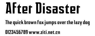 After Disaster.otf字體轉換器圖片