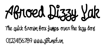 Afroed Dizzy Yak.otf