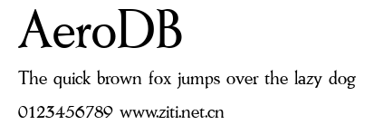 AeroDB.ttf字體轉換器圖片