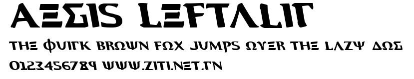 Aegis Leftalic.ttf字體轉換器圖片