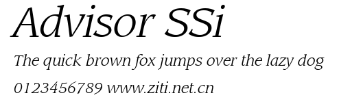 Advisor SSi.ttf字體轉換器圖片