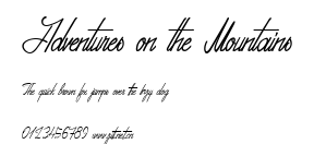 Adventures on the Mountains.ttf字體轉換器圖片