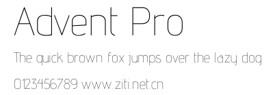 Advent Pro.ttf字體轉換器圖片