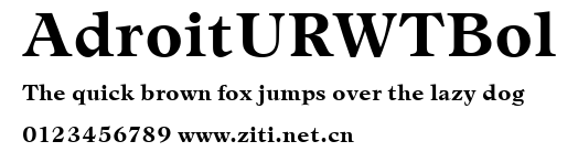 AdroitURWTBol.ttf字體轉換器圖片