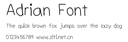 Adrian Font.ttf字體轉換器圖片