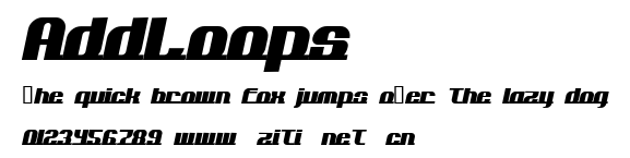 AddLoops.ttf字體轉換器圖片