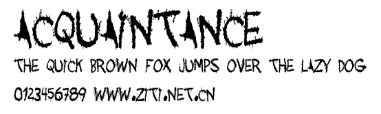 Acquaintance.ttf
