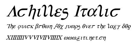 Achilles Italic.ttf字體轉換器圖片