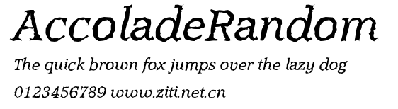 AccoladeRandom.ttf字體轉換器圖片