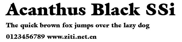 Acanthus Black SSi.ttf