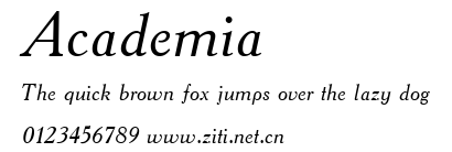Academia.ttf字體轉換器圖片