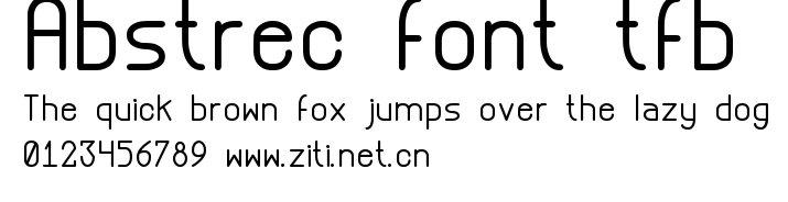 Abstrec font tfb.ttf字體轉換器圖片