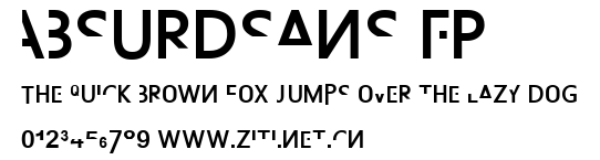 Absurdsans FP.ttf字體轉換器圖片
