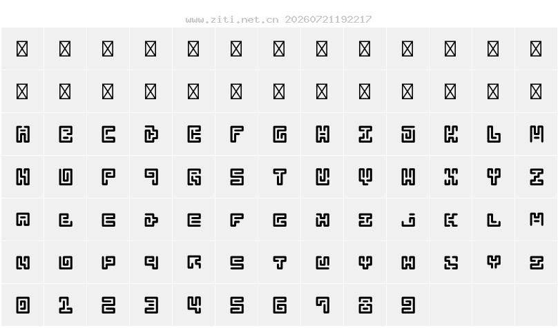 字符映射圖