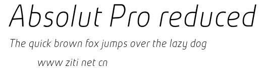 Absolut Pro reduced.otf字體轉換器圖片
