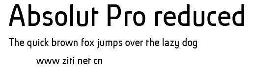 Absolut Pro reduced.ttf字體轉換器圖片