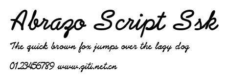 Abrazo Script Ssk.ttf