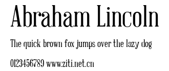 Abraham Lincoln.ttf字體轉換器圖片