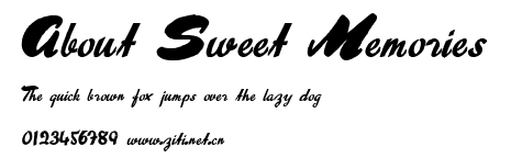 About Sweet Memories.ttf