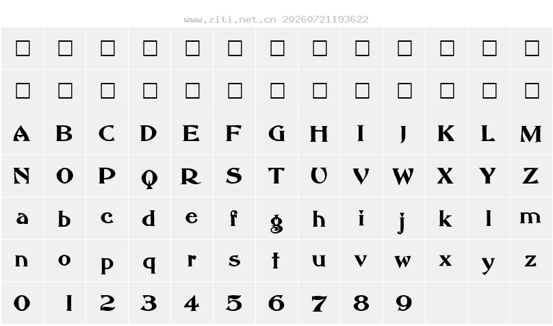 字符映射圖