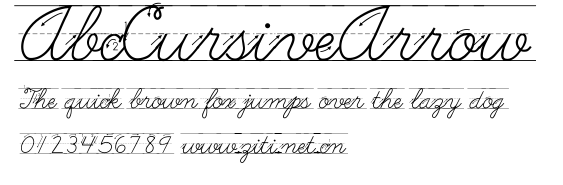 AbcCursiveArrow.ttf