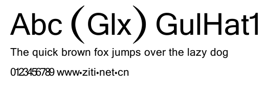 Abc (Glx) GulHat1.ttf字體轉換器圖片