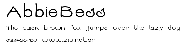 AbbieBess.ttf字體轉換器圖片