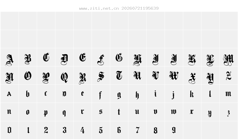 字符映射圖