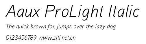 Aaux ProLight Italic.ttf字體轉換器圖片